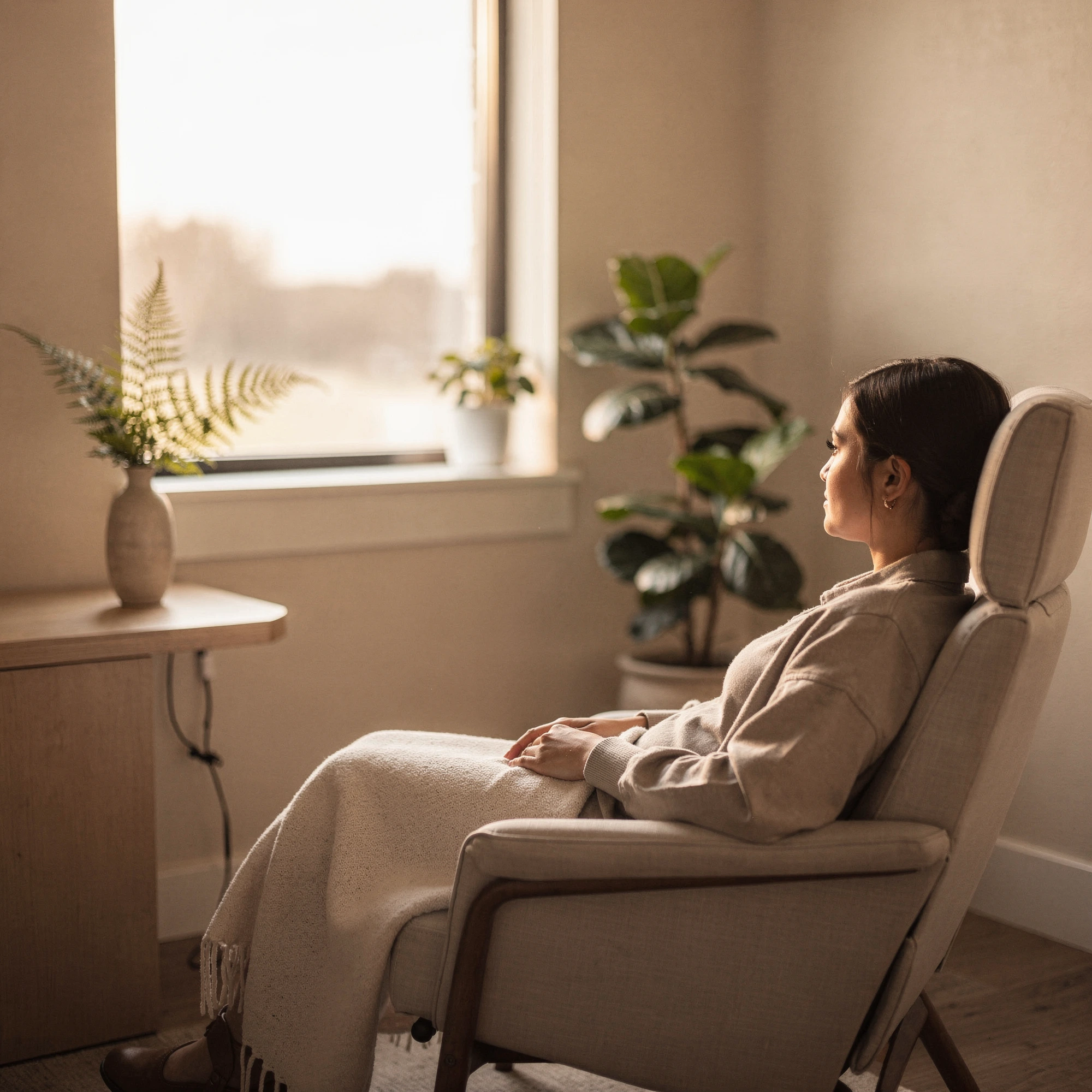 Calm treatment room for Spravato therapy serving Georgetown, TX